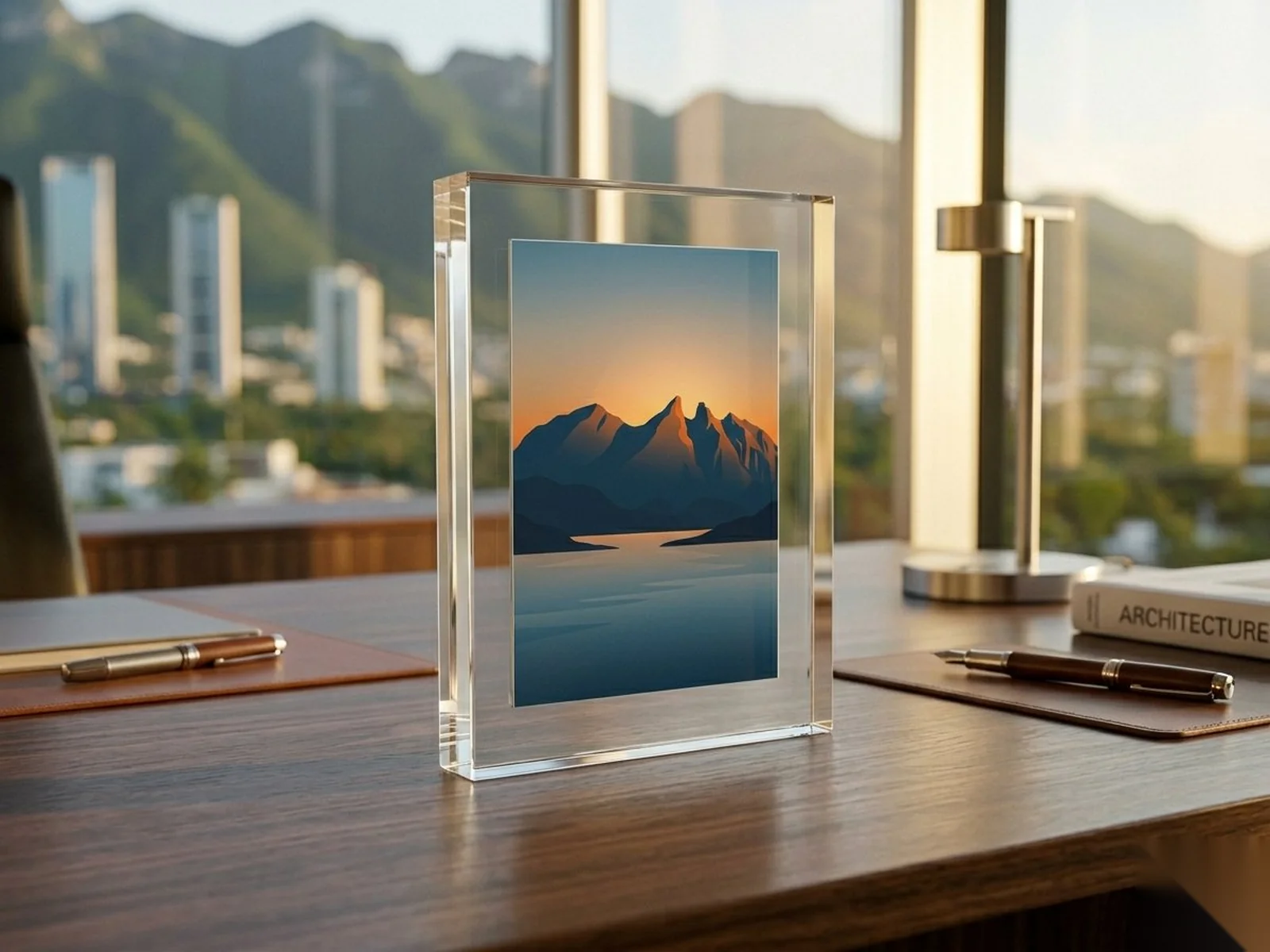 Portarretratos de acrílico transparente para mesa y pared, con pie o imantado